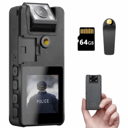 Hoestr Kompakte HD-1296P-Körperkamera 📹🔦👮