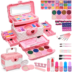 Kinderschminke Set Mädchen - Kinder Schminkset 🎨 Mädchen Schminkkoffer Spielzeug