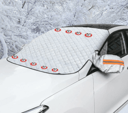 Auto Frontscheibenabdeckung, Superdick Vier Schichten Auto Windschutzscheibe Abdeckung 🚗