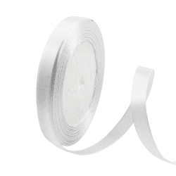 Satinband Weiß 10mm, 23 Meter 🎀 Dekoratives Geschenkband 🎀