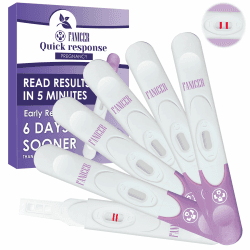 🤰 6 Stück Schwangerschaftstest, Frühschwangerschaftstest (Lila) - Hygienisch & Präzise