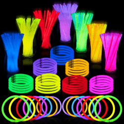 🎉 JOYIN Knicklichter Party Set für Kinder! 100 Stück Leuchtstäbe in 7 Farben! 🌟