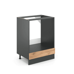 Vicco Herdumbauschrank R-Line, Goldkraft Eiche/Anthrazit, 60 cm 🌟