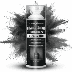 Ofenlack schwarz matt 400ml - Hitzebeständiger Sprühlack für Metalloberflächen 🔥🔧
