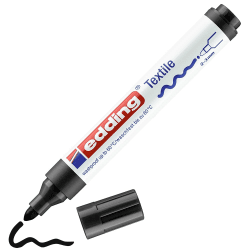 🎨 Edding 4500 Textilmarker - Schwarz - 1 Stift 🖊️