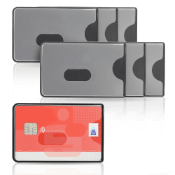 🛡️🔒 WallTrust RFID NFC Blocker Schutzhülle - 7 Stück - Kartenschutzhülle für Kreditkarten