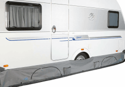 🚐🏕️ Bo-Camp Bodenschürze für Caravan Wohnwagen mit Organizer Taschen