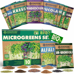Bio Sprossensamen 10er Set - Microgreens Samen Mix 🌱🌿
