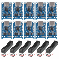 Angebot: 6 Stück 3.7V 18650 Batteriehalter & 10 Stück Type-C USB 5V 1A Ladegerät Modul 🚀