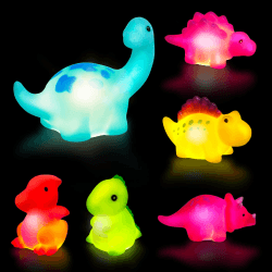 Jiosdo Badewannenspielzeug: Dinosaurier Badespielzeug mit Licht