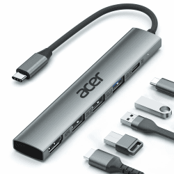 Acer USB C Hub 5 in 1 🌟 Tragbarer 4K HDMI Adapter PD 100W 🚀