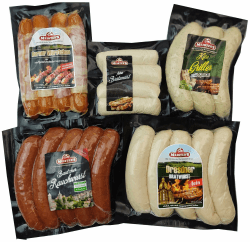 MEISTER'S Grillpaket 🌭🔥 BBQ Wurstspezialität Probierpaket - Lebensmittel Zubereitung für Grill und Pfanne