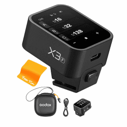 Godox X3-F Kamerablitz Abzug Wireless Flash Trigger, E-TTLII 2.4GHz Kabelloser Blitzauslöser mit OLED Screen