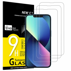 📱🔐 NEW'C 3 Stück Panzerglas für iPhone 14, iPhone 13, iPhone 13 Pro - Kratzfrei und Ultrabeständig!