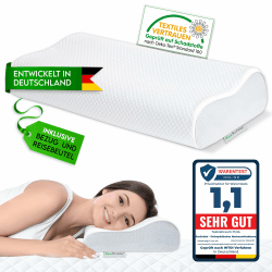 Orthopädisches Kissen 2025 Premium Nackenstützkissen - Zertifiziert