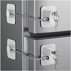 🔒🧒 2 Stück Kühlschrank Schloss mit Klebstoff - Kindersicherung für Babys - Multifunktionales Passwortschloss 🧒🔒