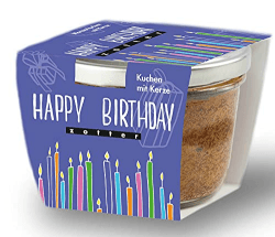 Zotter Geburtstagskuchen mit Kerze im Glas 🎂 | Happy Birthday | Torte Geburtstag | 100g