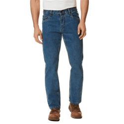 Denver Denim Regular Straight Rigid Straight Fit Casual Clean Wash Denim Jeans für Herren 40W / 30L Blue Stone 👖🔵