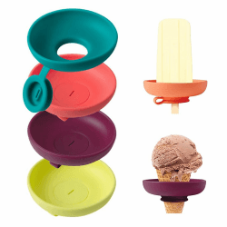 NHPY 4-teiliger Tropffreier Eis am Stiel-Halter für Kinder 🍦