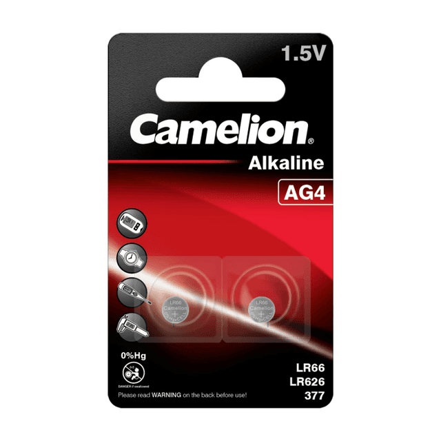 🔋🌟 Super Deal! 2er Set Alkaline Knopfzellen-Batterie AG4/LR66/LR626/377