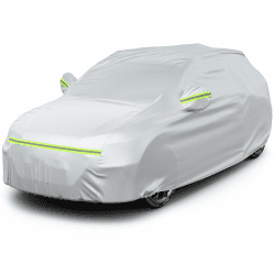 🚗 Favoto Autoabdeckung Vollgarage SUV Silber 430cm-465cm 🌧️🌞