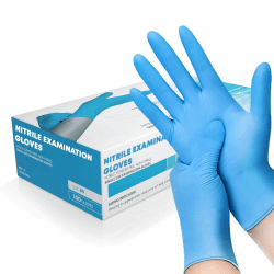 🧤 K-MART Einweghandschuhe, Blau Nitrilhandschuhe - Box mit 100 Stück