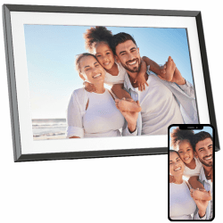 📸 AGFA Photo – Digitaler Fotorahmen HD WiFi Realiview 10 Zoll 32 GB ⏰🌦️