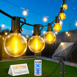 🌞🎉 FGRYB Solar Lichterkette Aussen 15M - LED Solarlichterkette Außen IP65 Wetterfest 🌟🎇