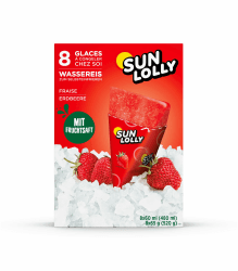 Angebot: Sun Lolly Wassereis Erdbeere 8 Stk 🍓