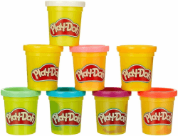 🌈 Play-Doh Rainbow Pack 8 x 56g Dosen - Knetspaß für Kinder