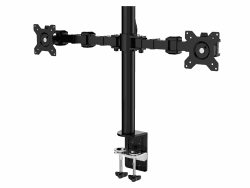 🖥️ Amazon Basics Monitor-Halterung/Tragarm für 2 Monitore, Schwarz