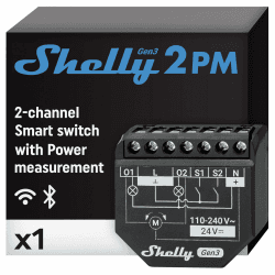 Shelly Plus 2PM Gen3 | WLAN & Bluetooth 2-Kanal Smart Relais Schalter 🏡📱