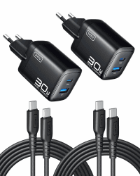 🔋🔌 INIU 30W USB C Ladegerät 2-Pack | Schnellladegerät mit Kabel