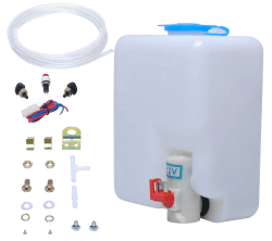 Universal Auto Scheibenwaschanlage Pumpe 12V mit Jet-Knopfschalter 160186 Poweka 🚗💦