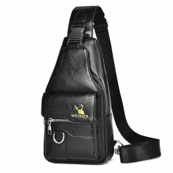 🎒 Herren Brusttasche aus PU-Leder | Wasserdichte Crossbody-Tasche für Männer und Damen