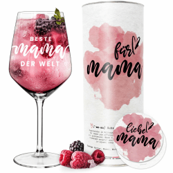 🍷 Weinglas XL für die Beste Mama der Welt in Geschenkbox 🎁 Muttertag | Weihnachten | Geburtstagsgeschenk