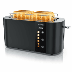 Arendo Edelstahl Toaster 4 Scheiben Langschlitz mit Touchscreen 🍞🔥