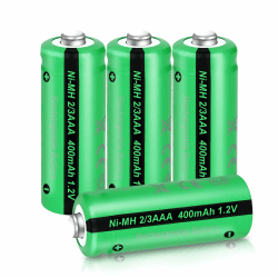 🔋 PKCELL Wiederaufladbare Batterie NIMH 2/3AAA Akku (Nicht AAA) - 4 Stück 🔋