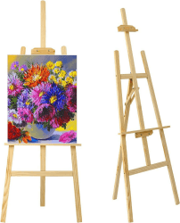 Große Atelierstaffelei aus Holz 🎨 Verstellbar und Stabil