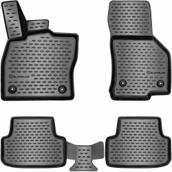 🚗 ELMASLINE 3D Gummimatten Set für SEAT/Cupra ATECA Baujahr 2016-2025 🛡️ | Extra hoher Rand - Fußmatten Zubehör