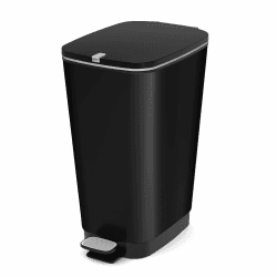 🗑️ CURVER KIS Chic Bin Style Treteimer 45 Liter mit Deckel und Pedal 🚮