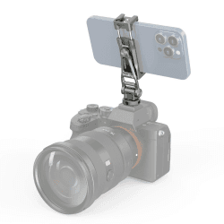 📱 SMALLRIG Handyhalterung Universal Telefonkamera Halterung mit Cold Shoes und 1/4" Gewindebohrung 360° Rotation Phone Camera Mount für Filmemachen, Vlogging -3559