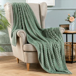 MIULEE Kuscheldecke Flauschige Fleecedecke 150x200cm Matcha Grün 🛋️