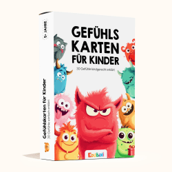 Gefühlskarten für Kinder [30 Karten + ERKLÄRTEXTE] 🌟 Emotionskarten für Selbstregulation Kinder und EIN gutes Gefühl 🌈 (PÄDAGOGISCH WERTVOLL) - Gefühlsmonster für gefühlsstarke Kinder