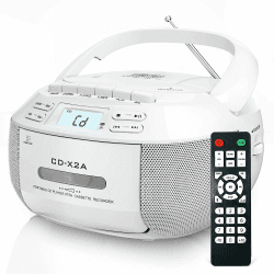 Greadio Tragbarer CD Player - Modernes Design und vielseitige Funktionen 🎵📻