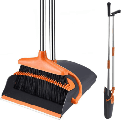 🧹🧹 Besen und Kehrschaufel Set Combo mit 137cm Langem Griff 🧹🧹