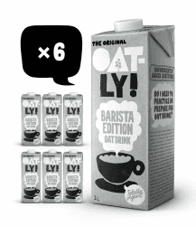 🌿 Oatly Barista Haferdrink Barista Edition, Long Life 1 Liter (6er Pack) 🥛