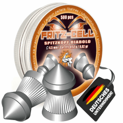 🔫🎯 WEILAX 500 Spitzkopf Diabolos 4,5mm Fritz-Cell Luftgewehr Luftpistole Deal! 🔥