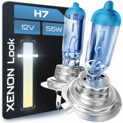 Gread - 2x H7 Halogen Lampen super-white 8500k 55W E-Prüfzeichen Xenon Optik 🚗💡