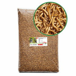 Getrocknete Mehlwürmer - Proteinreiche Würmer für Igel, Hamster, Teichfische und Vögel, 1 kg 🐛🐦